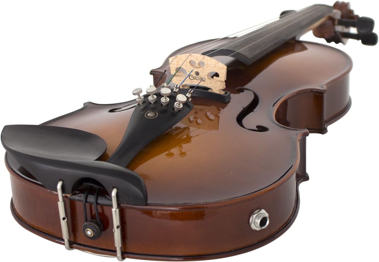 Cecilio 4/4 CVNAE-330 Ebony Fitted Acoustic/Electric Violin