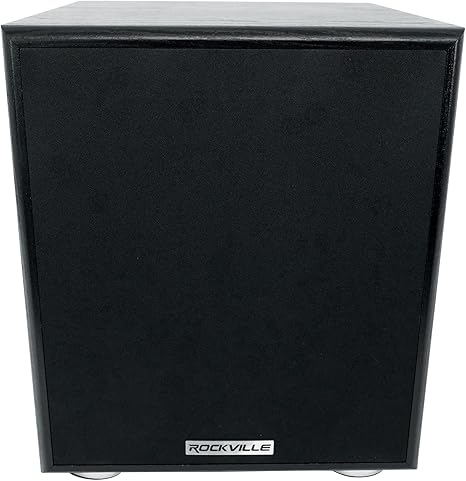 Rockville Rock Shaker 6.5", 200W Powered Subwoofer for Home Theater, Black, Includes Remote, Solid MDF Enclosure, RCA Inputs/Outputs, Variable Crossover - Perfect for Movies, Studio, and Home Audio - Image 3